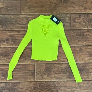 Fashion Nova Neon Green Bodysuit